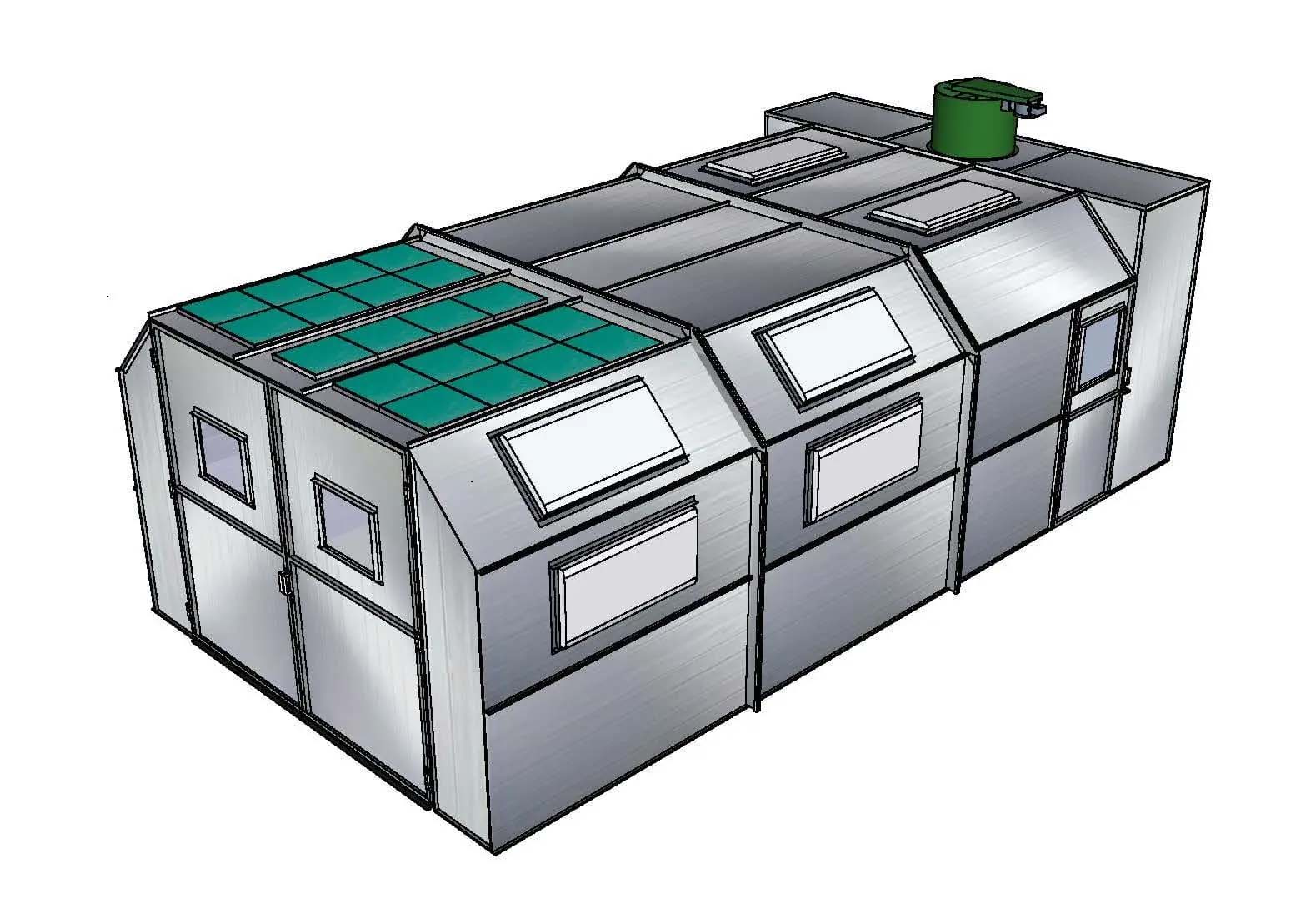 Semi Down Paint Booth Horseshoe Exhaust product image